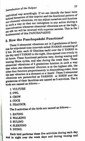 Biorhythms Of Natal Moon (Mysteries of Pancha Pakshi)  By Prof U.S. Pullipani [RP]