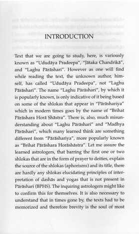 Laghu Parashari & Madhya Parashari, Commentary by Chandrasekhar Sharma [SA]