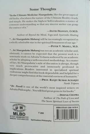 The Ultimate Medicine By Sri Nisargadatta Maharaj [MLBD]