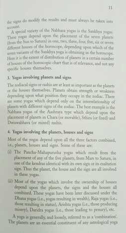 Yogas in Astrology by Dr K S Charak [UP]