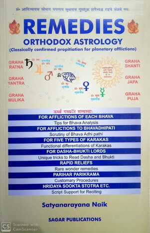 Remedies Orthodox Astrology By Satyanarayana Naik [SP]