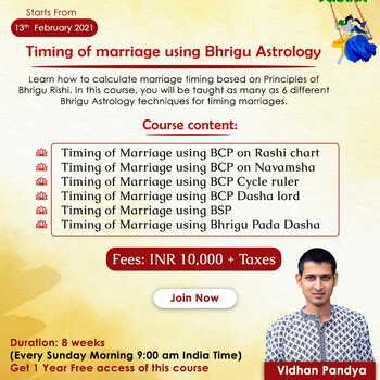 Timing Of Marriage Using Bhrigu Astrology