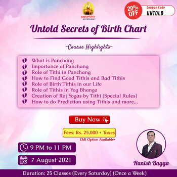 Untold Secrets of Birth Chart- By Hanish Bagga (Recording)