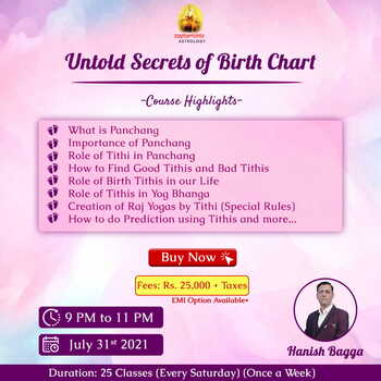 Untold Secrets of Birth Chart- By Hanish Bagga (Recording)