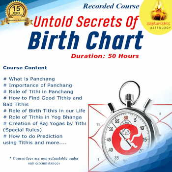 Untold Secrets of Birth Chart- By Hanish Bagga (Recording)