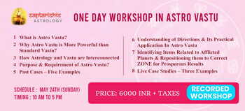 RECORDED : One Day Workshop in Astro Vastu By Hanish Bagga SA