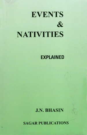 Events and Nativities Explained by J.N. Bhasin | Astrology Book