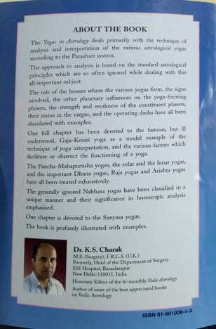 Yogas in Astrology by Dr K S Charak [UP]