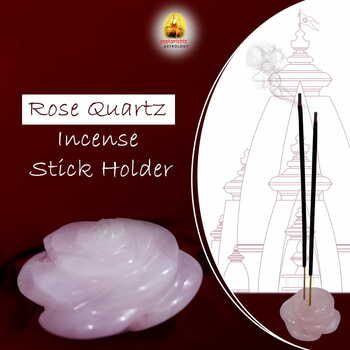 Rose Quartz Incense stick holder