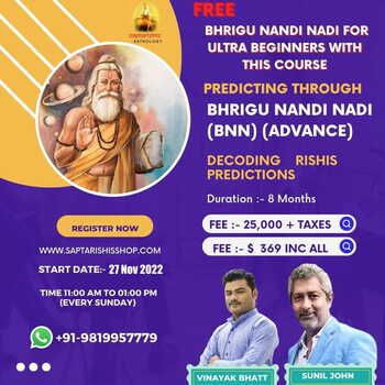 Basic to Advance Bhrigu Nandi Nadi English Batch