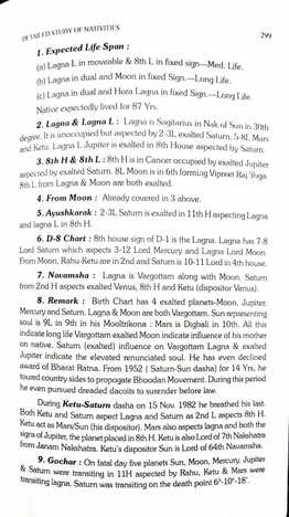 Longevity An Astrological Analysis By Lt.Col. Raj Kumar / Krishna Kumar [AP]