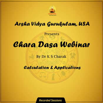 Chara Dasa Webinar By Dr K S Charak [AVG]