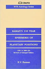 Raman's 110 Year Ephemeris of Planetary Positions