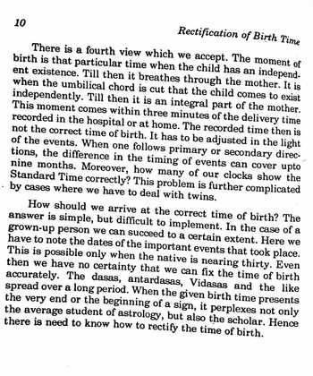 Rectification Of Birth Time - An Analytical Approach [New Edition] By Prof P.S.Sastri [RP]