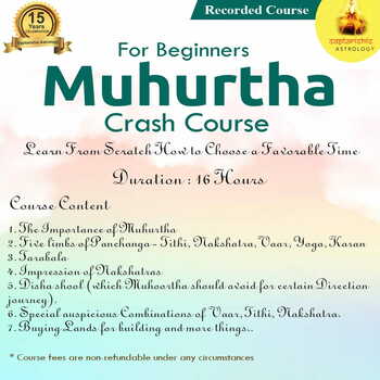 Muhurta For Beginners Recorded Course