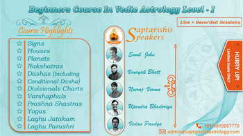 Recording - Beginners Course In Vedic Astrology Level 1