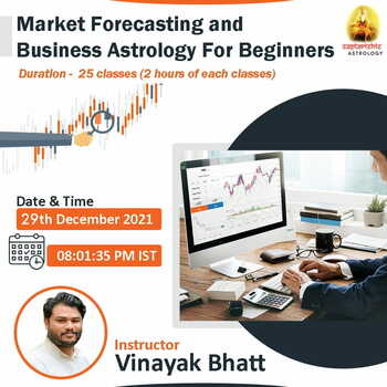 Market Forecasting & Business Astrology for Beginners (Financial Astrology-Recorded)