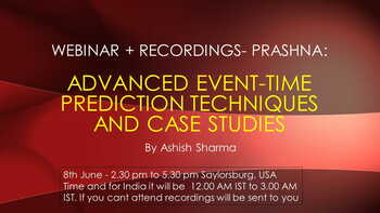 Webinar - Prashna: Advanced Event - Time Prediction Techniques and Case Studies [SA]