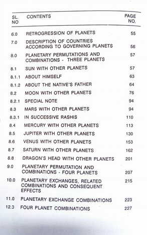 Fortune Telling From The Permutation And Its Combination Of The Planets by R.G. Rao