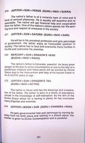 Fortune Telling From The Permutation And Its Combination Of The Planets by R.G. Rao