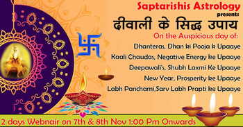 Recording - 2 day Laxmi webinar for Diwali - Present By Saptarishis Astrology