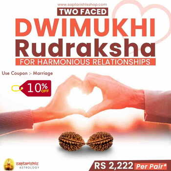 Dwimukhi ( Two faced ) Rudraksha