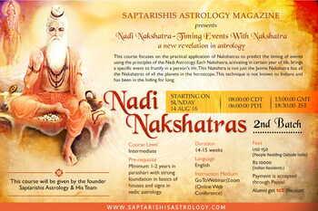 (Recorded) Nadi Nakshatra Online Course - 2nd Batch [SA]